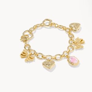 Kendra Scott x LoveShackFancy Bow Gold Charm Bracelet
